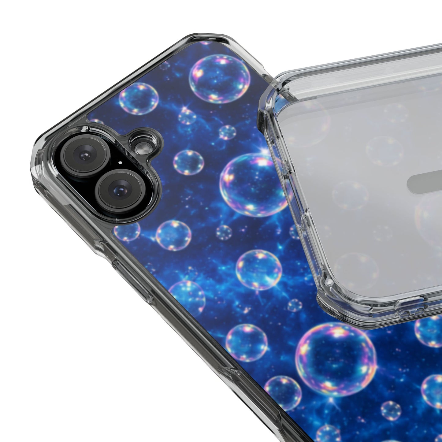 Ocean Bubbles Magnetic Clear iPhone Impact Cases