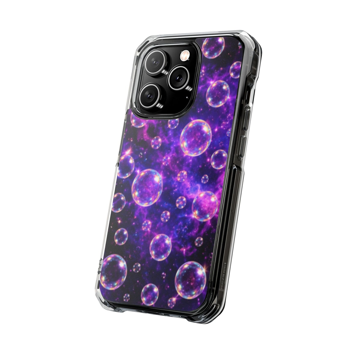 Cosmic Bubbles Magnetic Clear iPhone Impact Cases