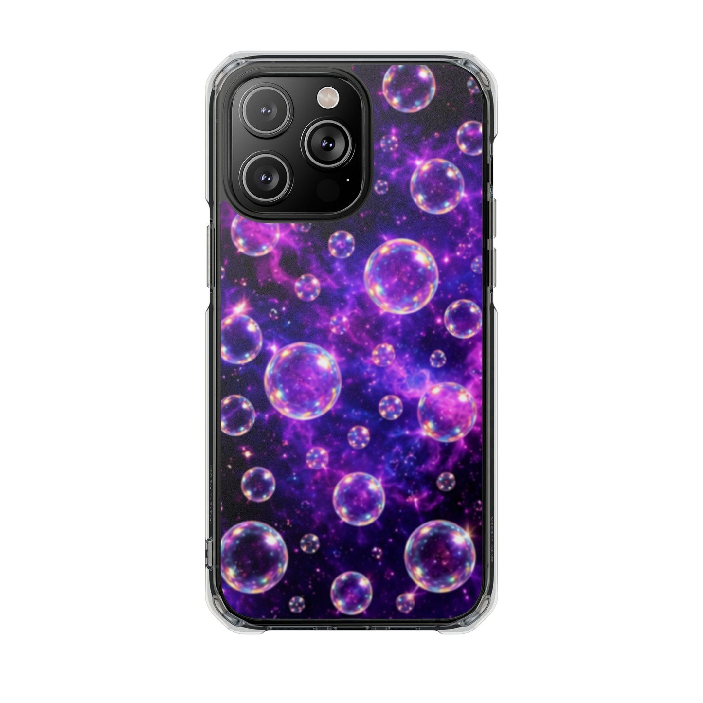 Cosmic Bubbles Magnetic Clear iPhone Impact Cases
