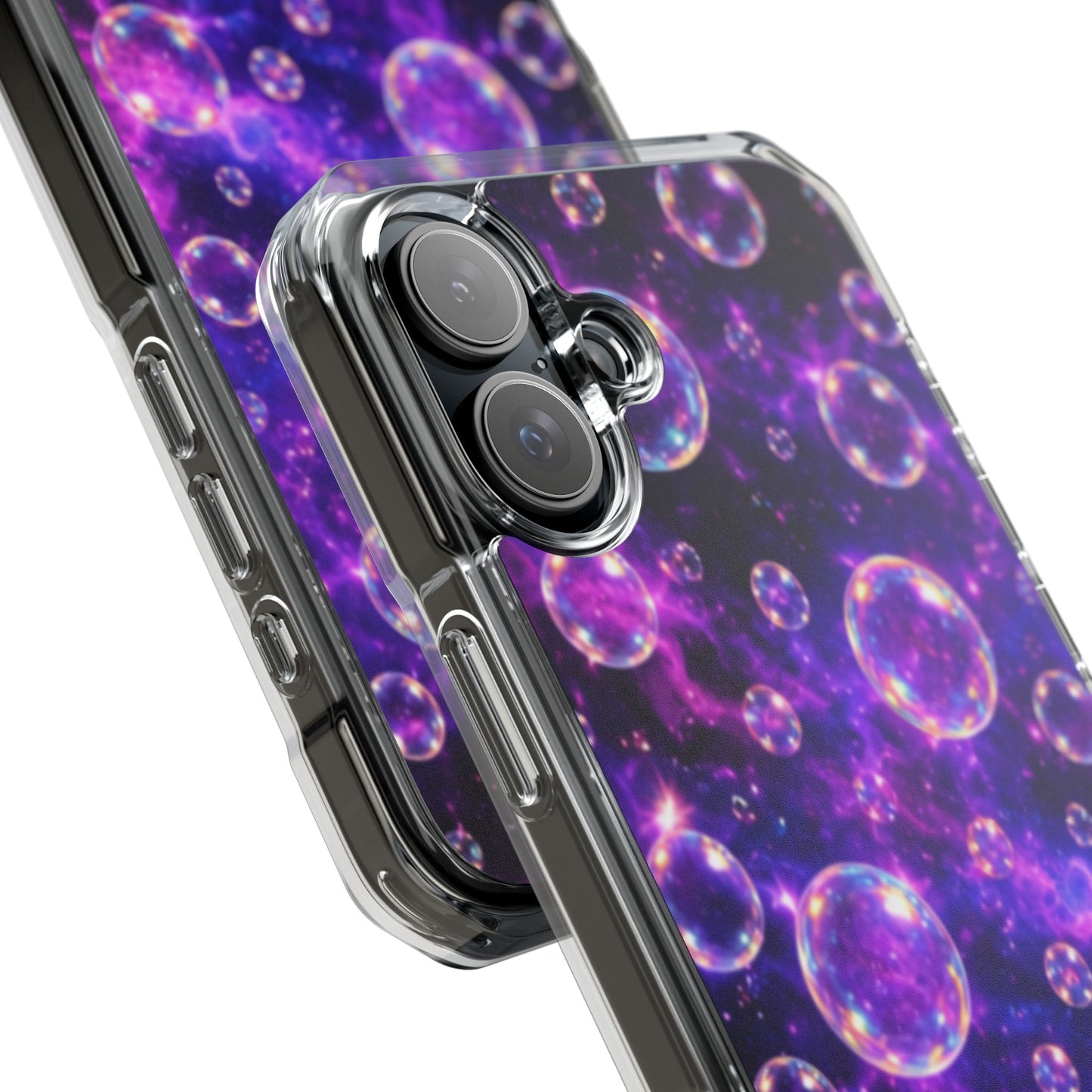 Cosmic Bubbles Magnetic Clear iPhone Impact Cases