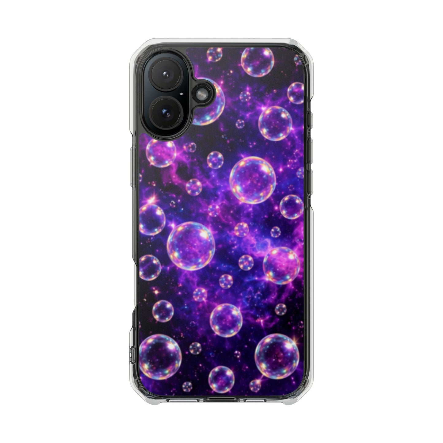 Cosmic Bubbles Magnetic Clear iPhone Impact Cases