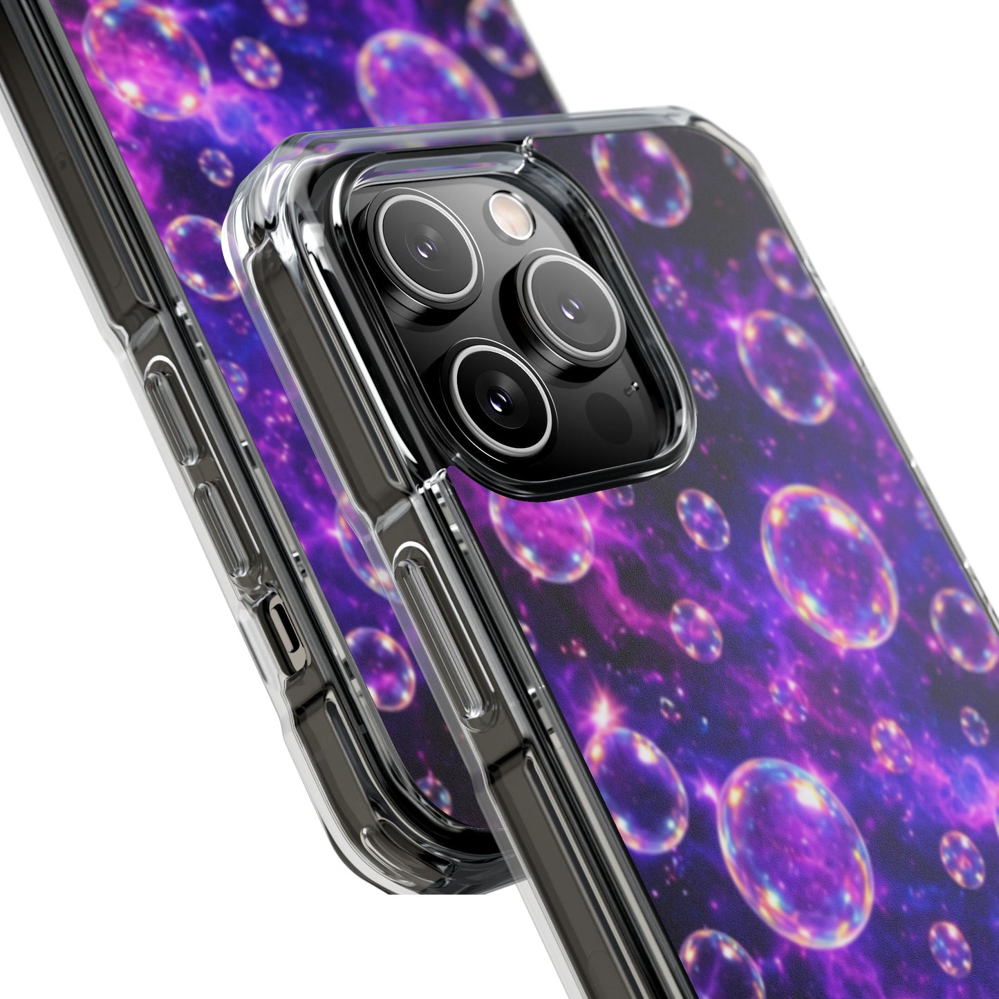Cosmic Bubbles Magnetic Clear iPhone Impact Cases