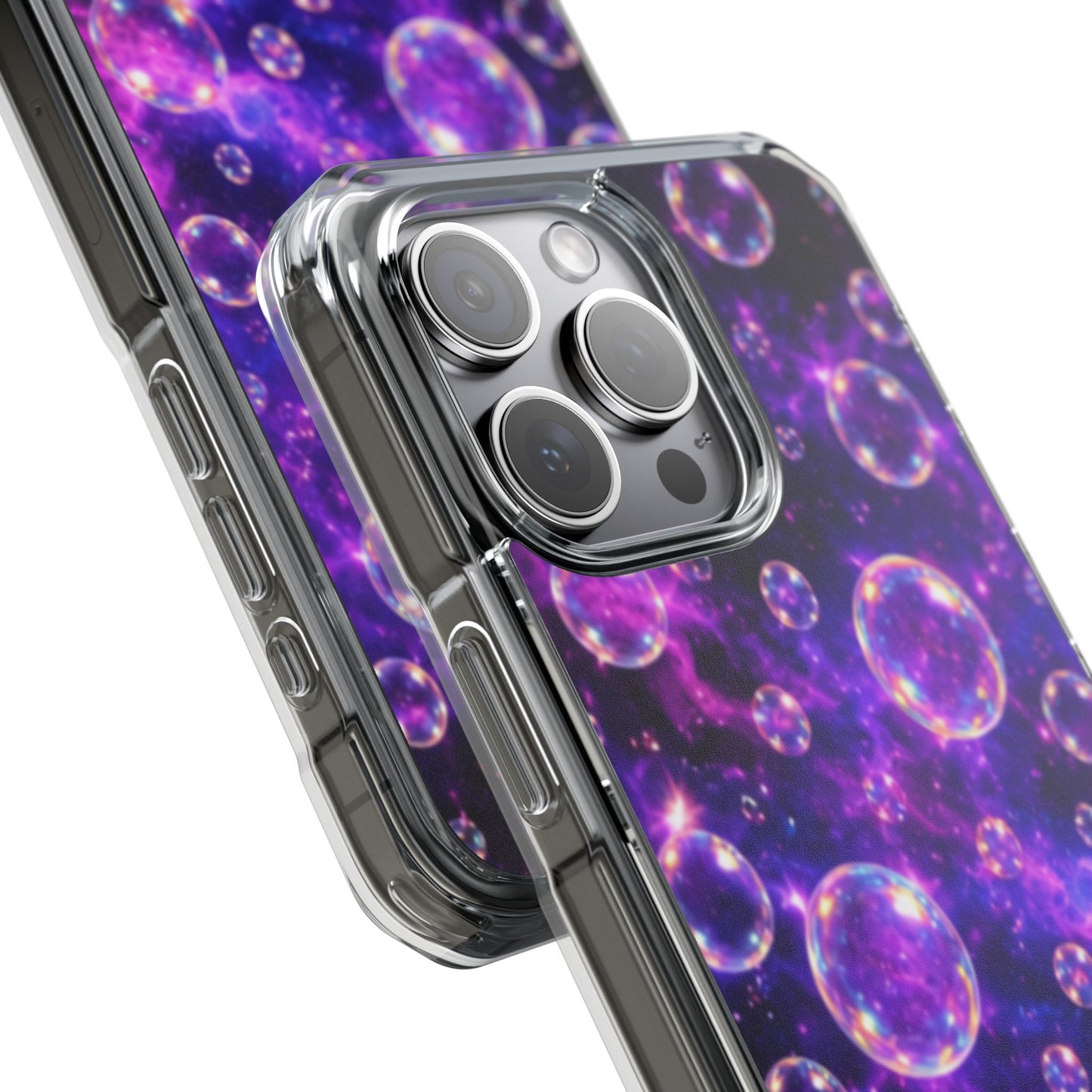Cosmic Bubbles Magnetic Clear iPhone Impact Cases
