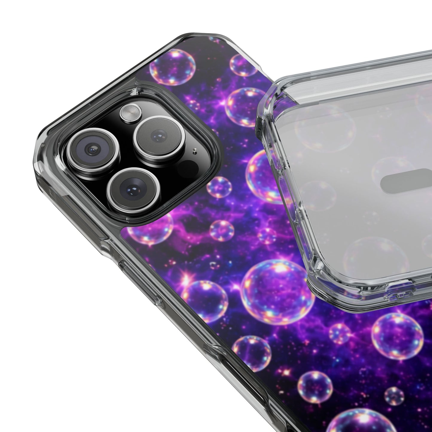 Cosmic Bubbles Magnetic Clear iPhone Impact Cases