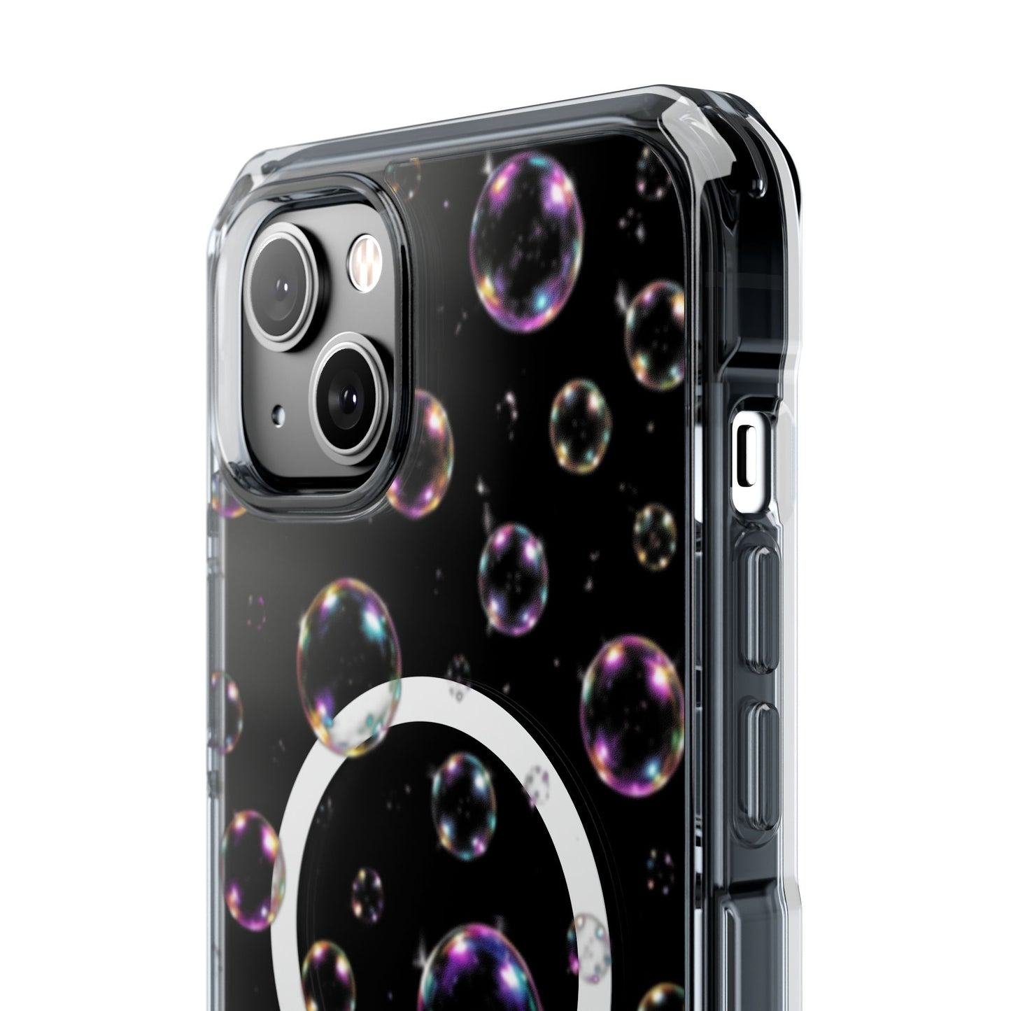 Fully Clear Bubbles Magnetic Clear iPhone Impact Cases