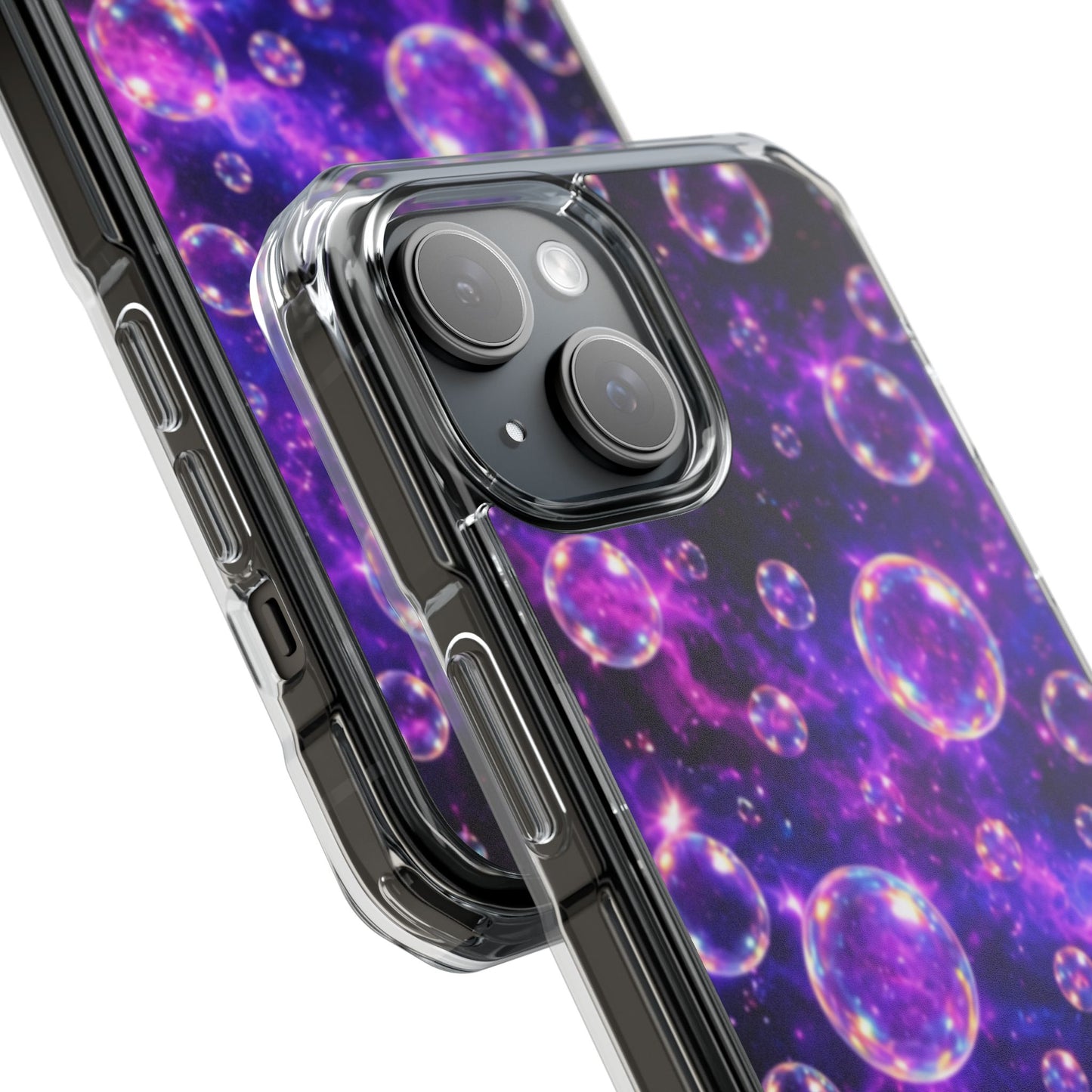 Cosmic Bubbles Magnetic Clear iPhone Impact Cases