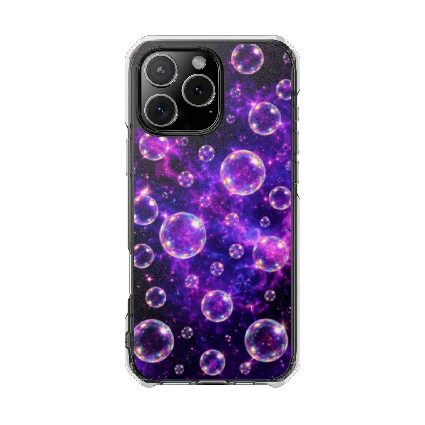 Cosmic Bubbles Magnetic Clear iPhone Impact Cases