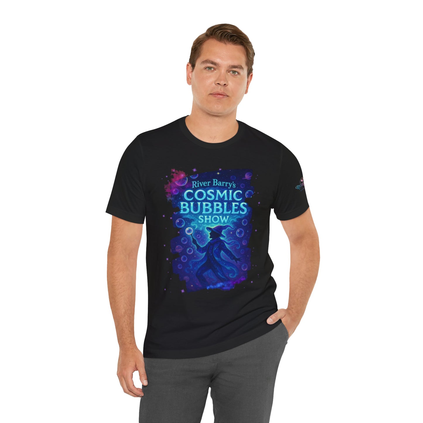 Cosmic Bubble Show Unisex Jersey Short Sleeve Tee