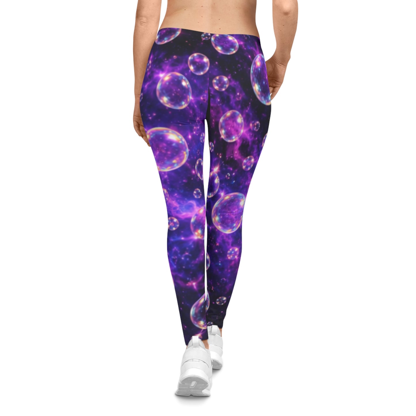 Cosmic Bubbles Women's Casual Leggings