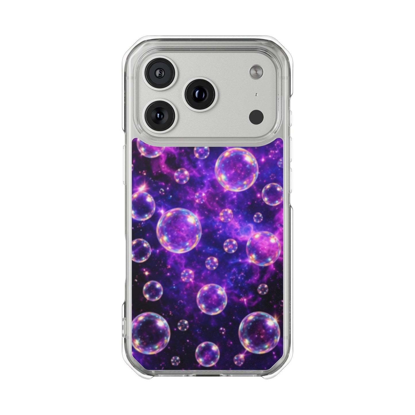 Cosmic Bubbles Magnetic Clear iPhone Impact Cases