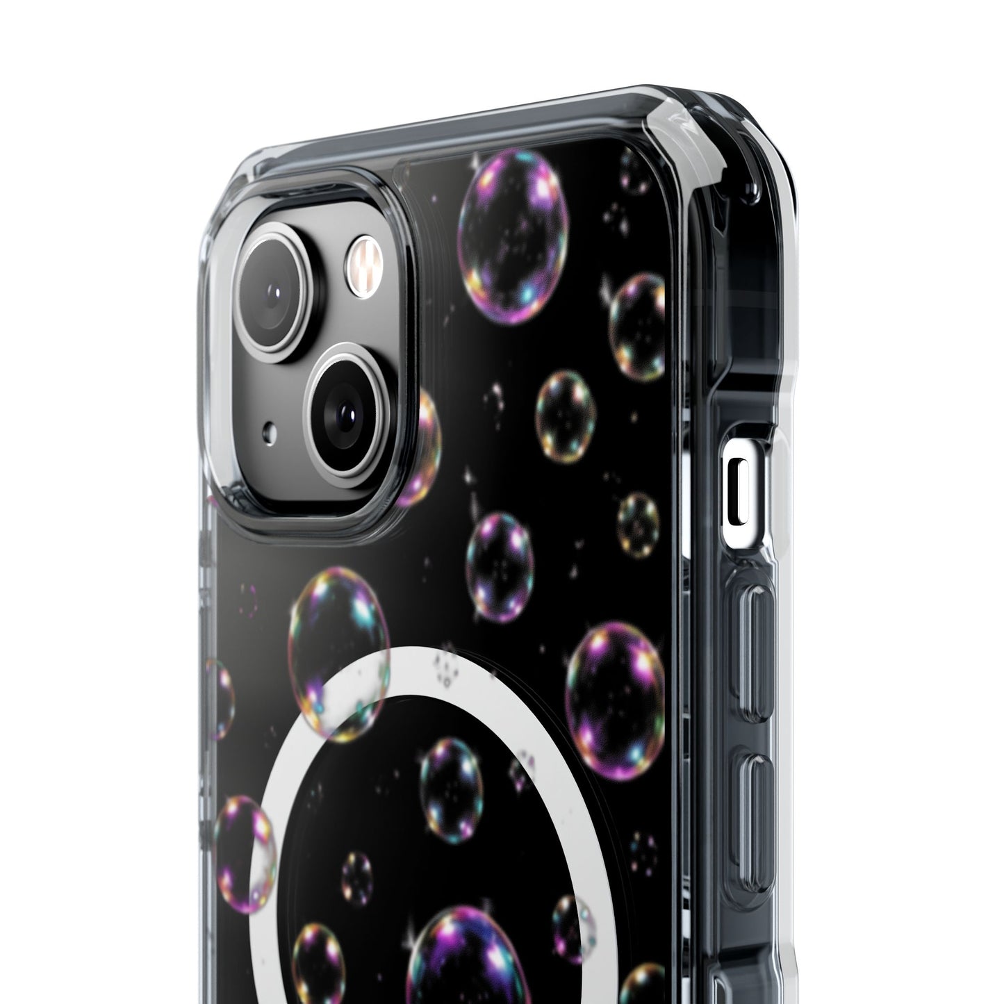 Fully Clear Bubbles Magnetic Clear iPhone Impact Cases