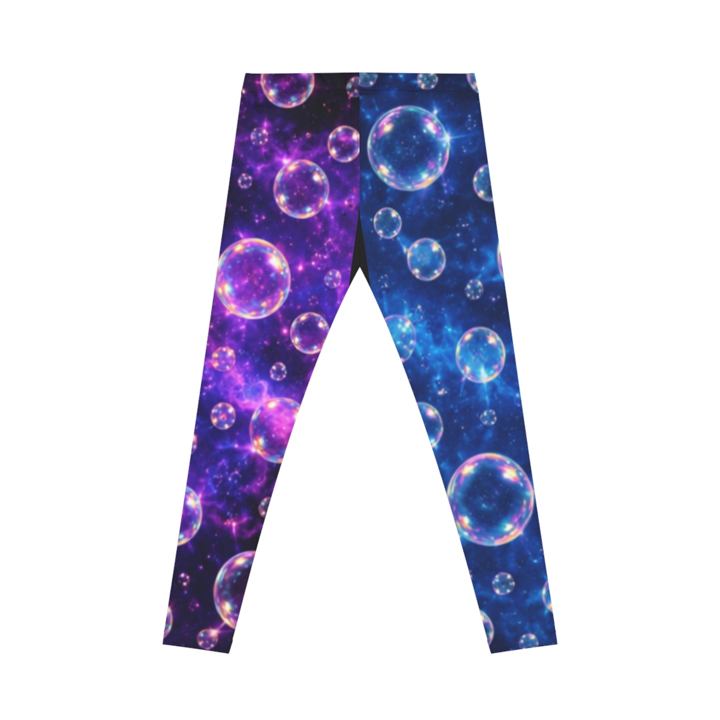 Split Color Bubbles Women's Casual Leggings