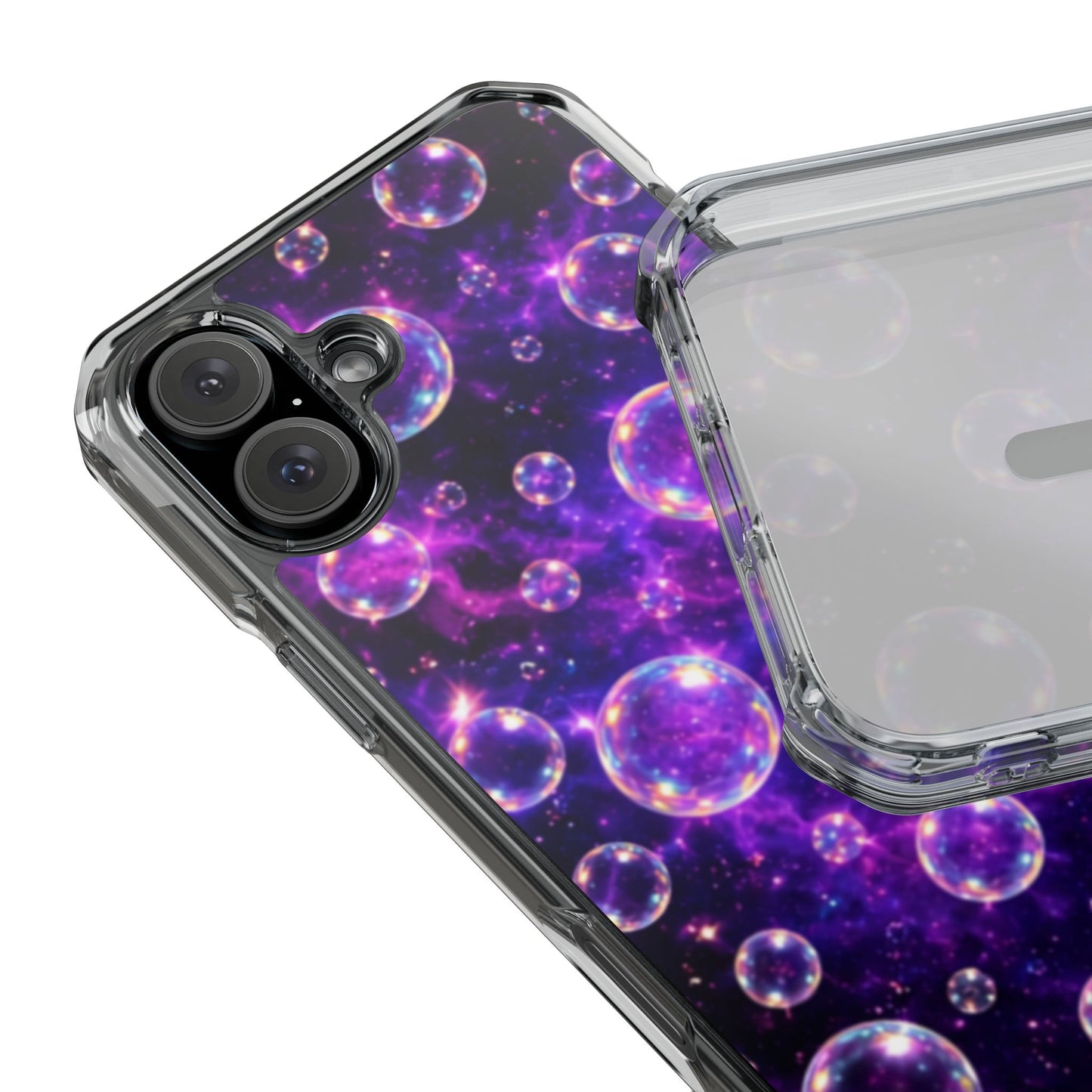 Cosmic Bubbles Magnetic Clear iPhone Impact Cases