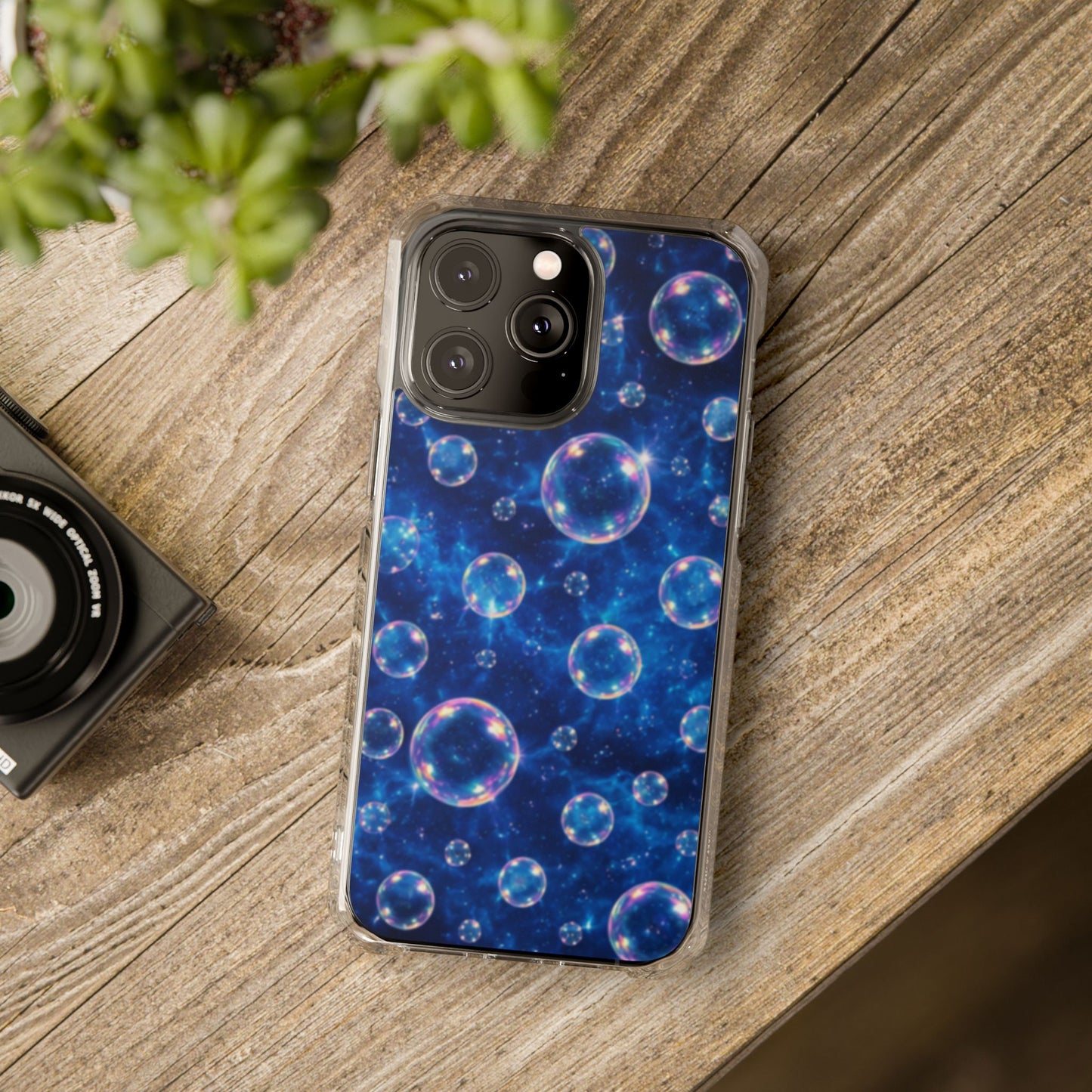 Ocean Bubbles Magnetic Clear iPhone Impact Cases