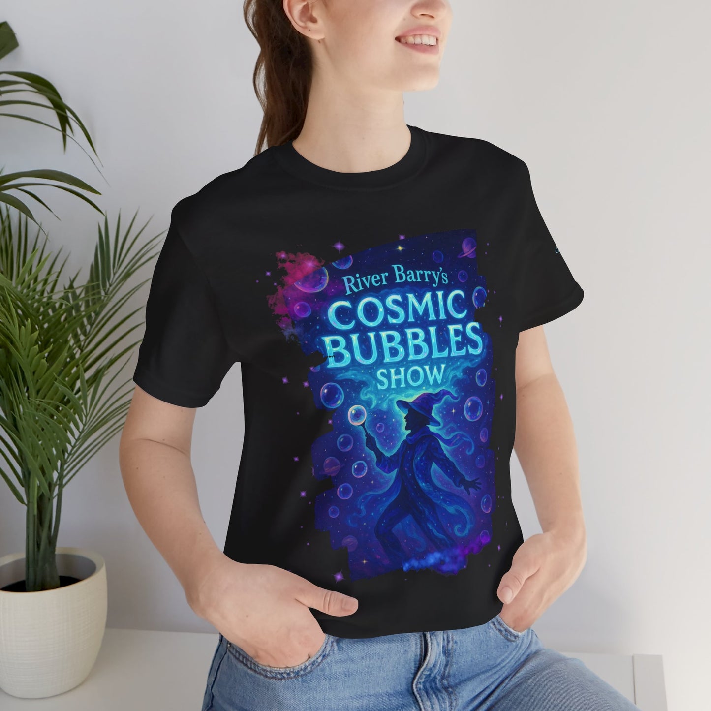 Cosmic Bubble Show Unisex Jersey Short Sleeve Tee