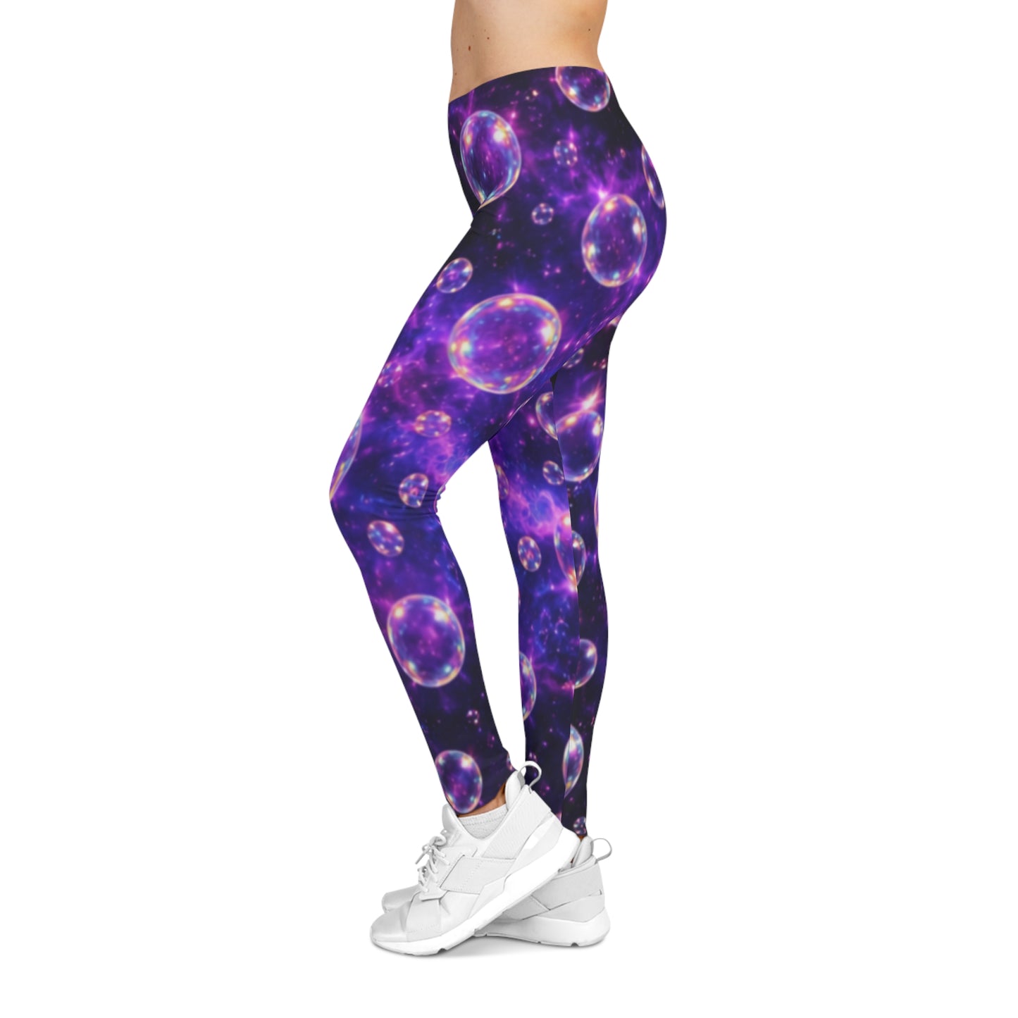 Cosmic Bubbles Women's Casual Leggings