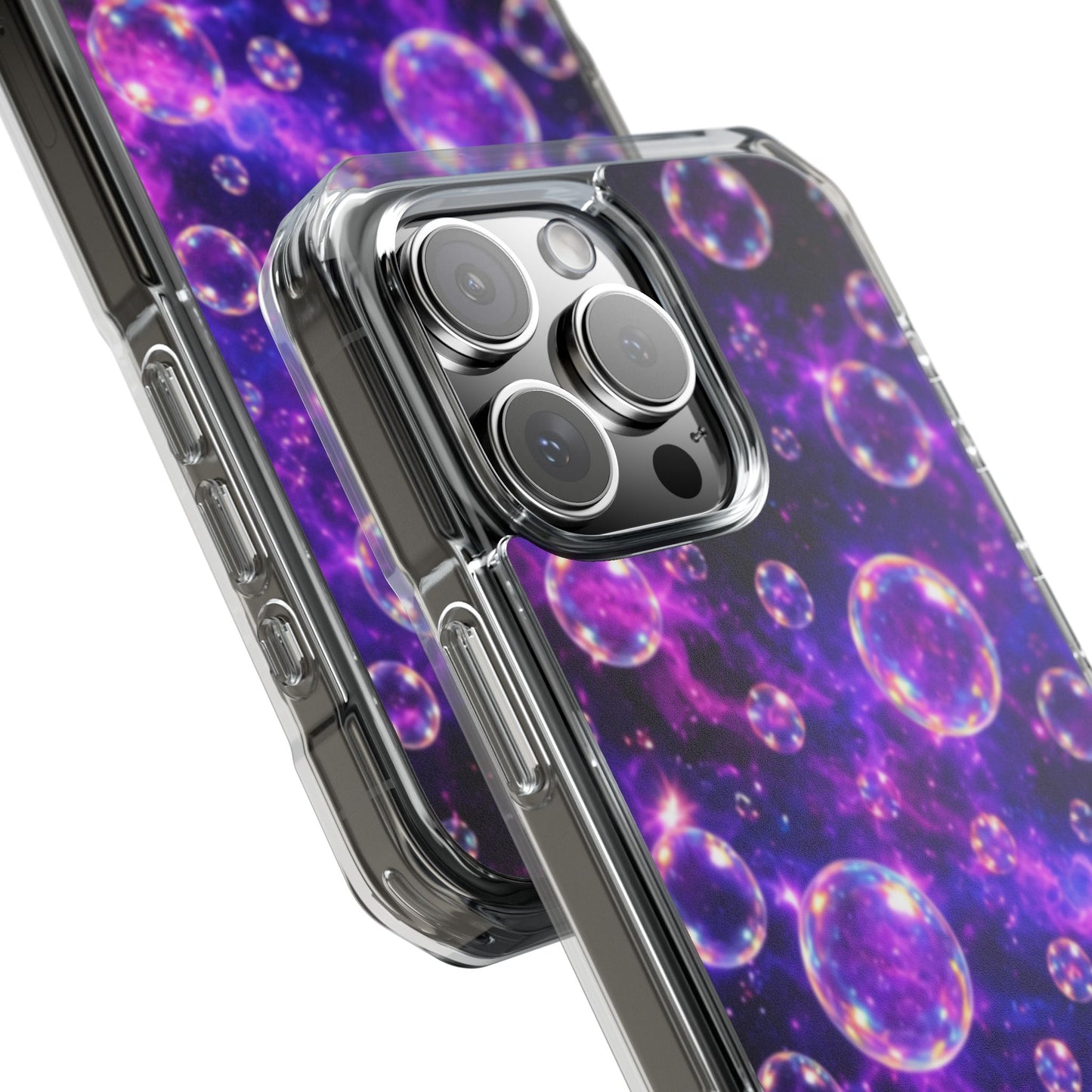 Cosmic Bubbles Magnetic Clear iPhone Impact Cases