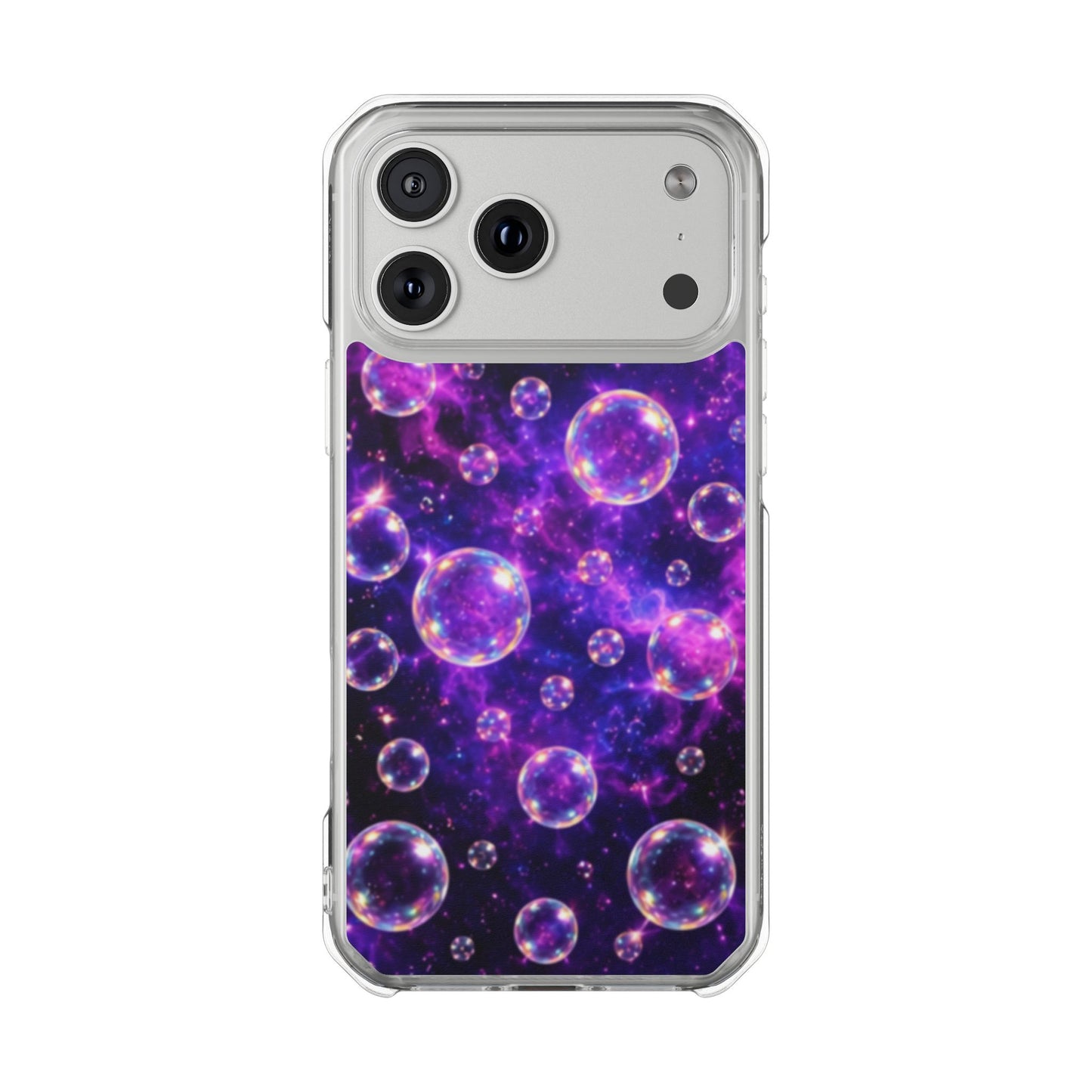 Cosmic Bubbles Magnetic Clear iPhone Impact Cases
