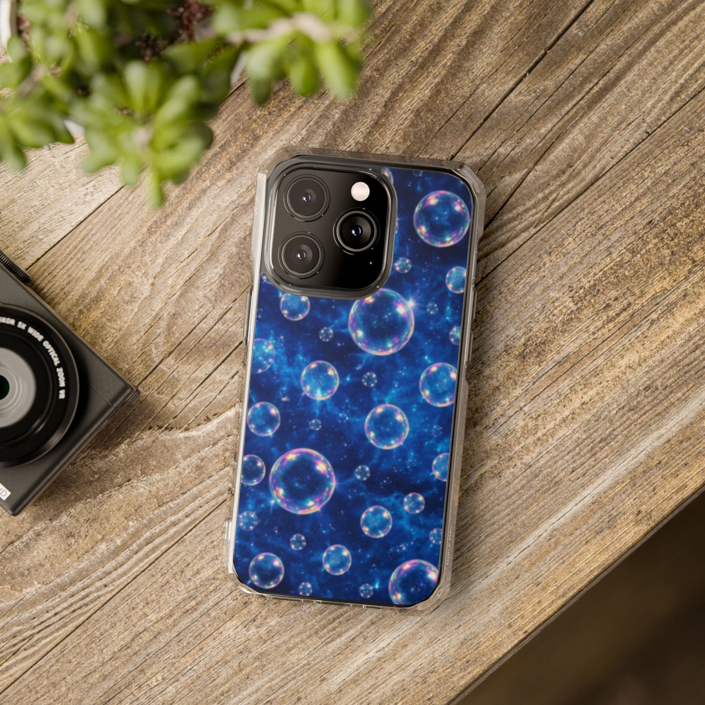 Ocean Bubbles Magnetic Clear iPhone Impact Cases