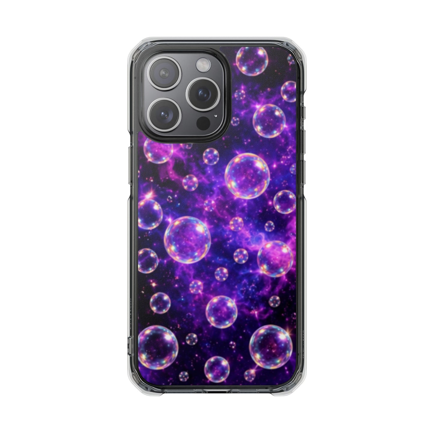 Cosmic Bubbles Magnetic Clear iPhone Impact Cases