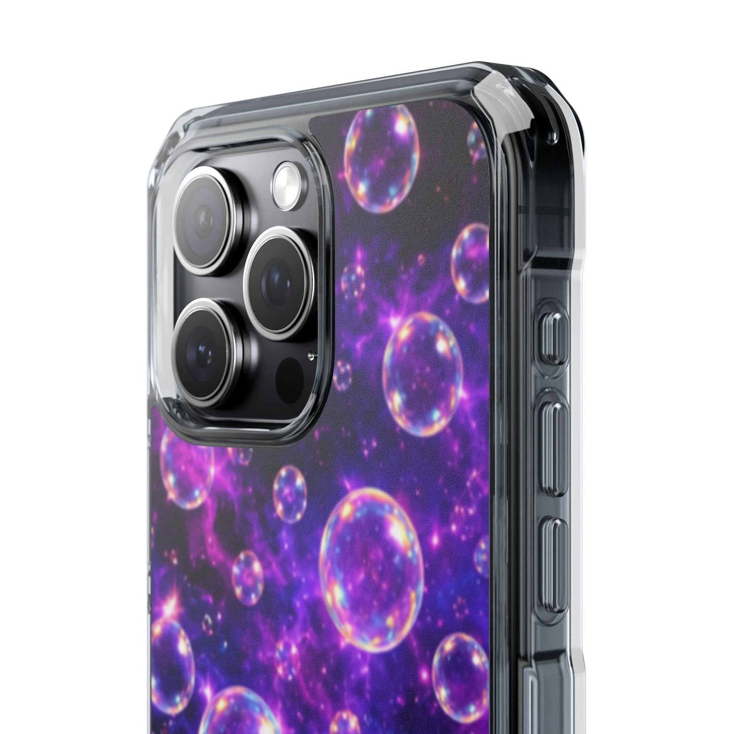 Cosmic Bubbles Magnetic Clear iPhone Impact Cases