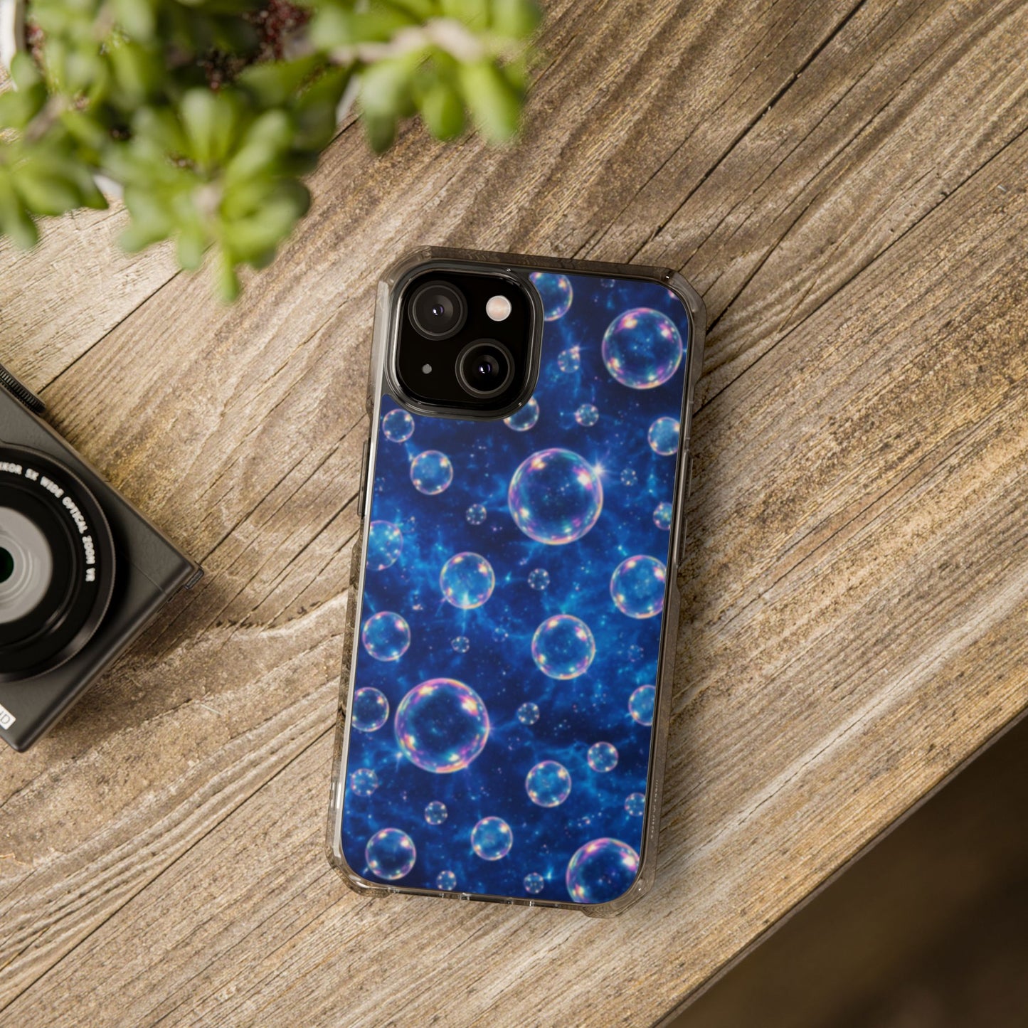 Ocean Bubbles Magnetic Clear iPhone Impact Cases
