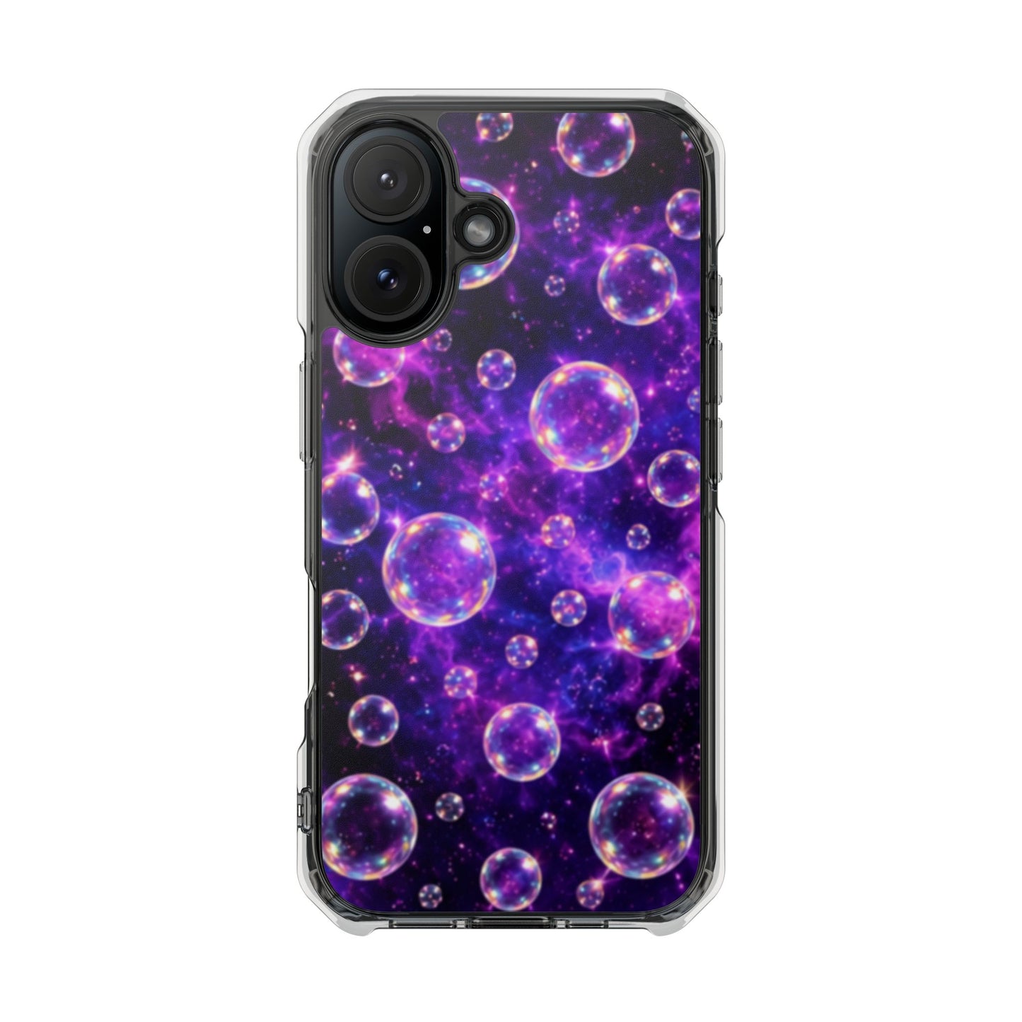 Cosmic Bubbles Magnetic Clear iPhone Impact Cases