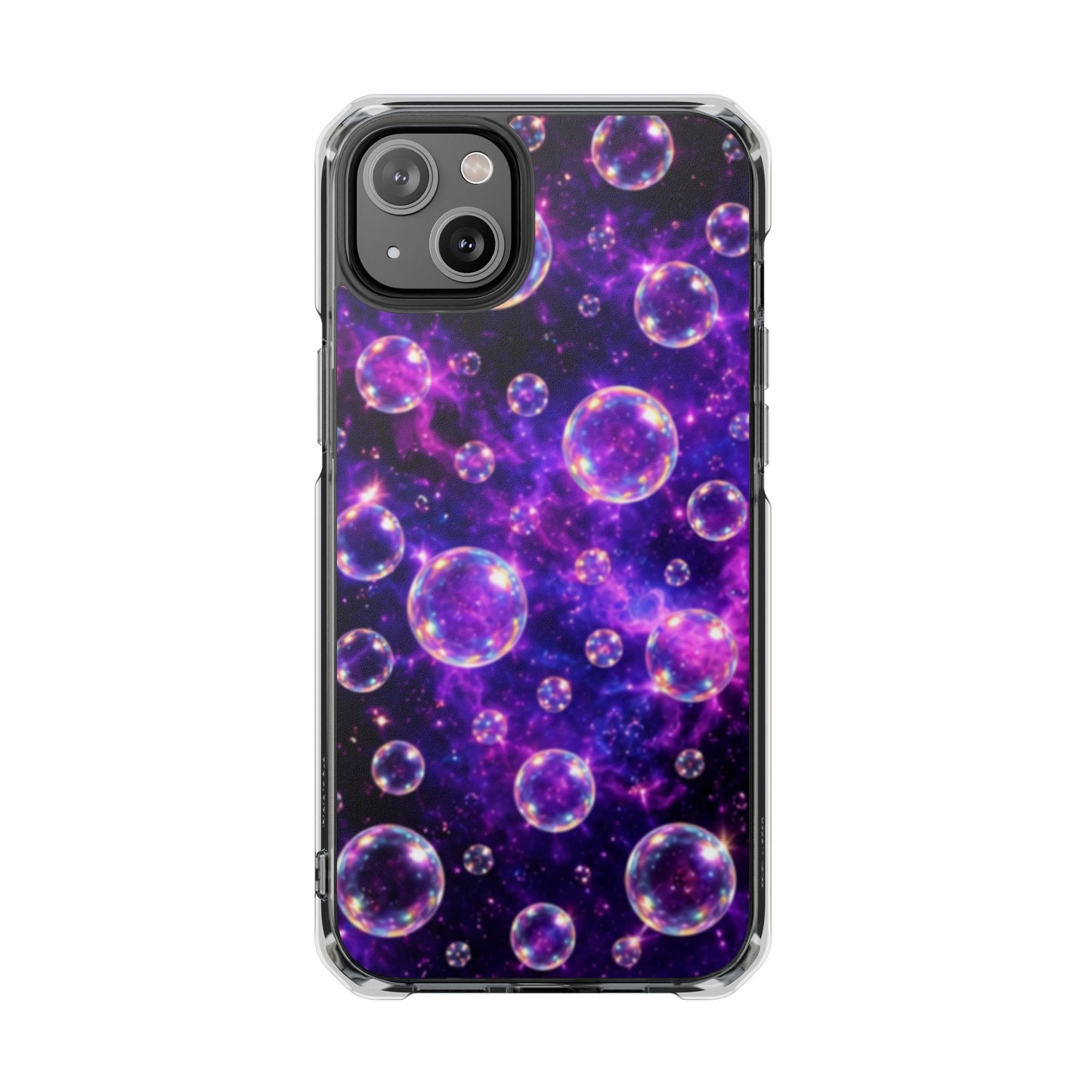 Cosmic Bubbles Magnetic Clear iPhone Impact Cases
