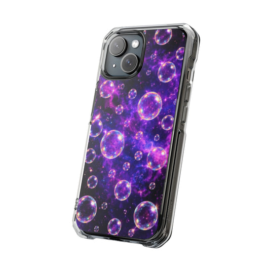 Cosmic Bubbles Magnetic Clear iPhone Impact Cases