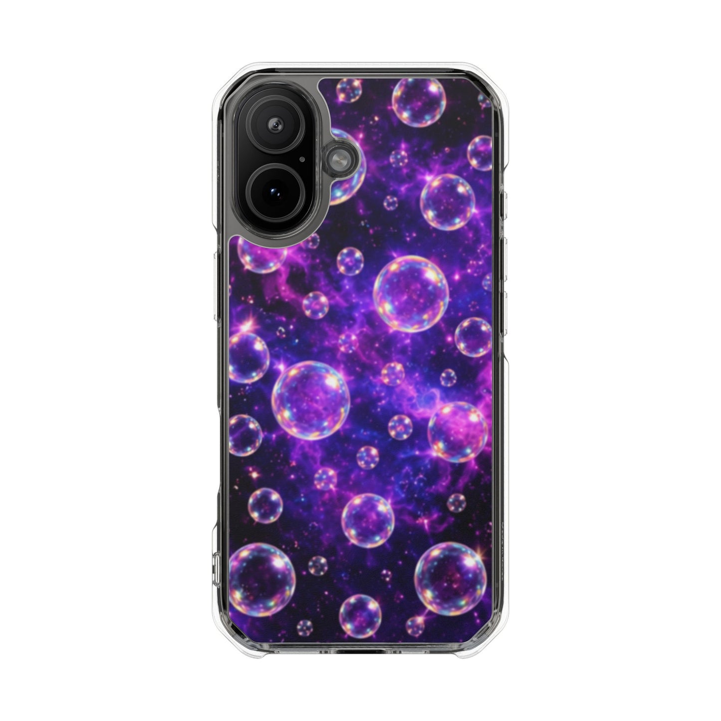 Cosmic Bubbles Magnetic Clear iPhone Impact Cases