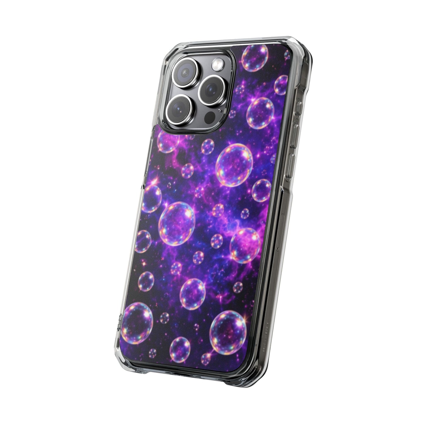 Cosmic Bubbles Magnetic Clear iPhone Impact Cases