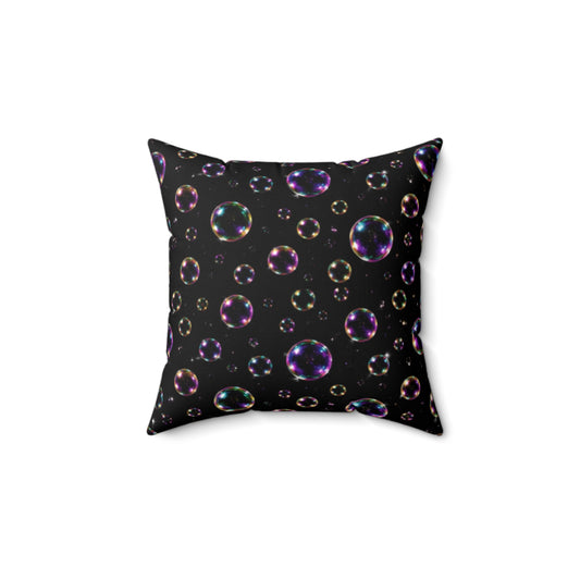 Bubbles Spun Polyester Square Pillow