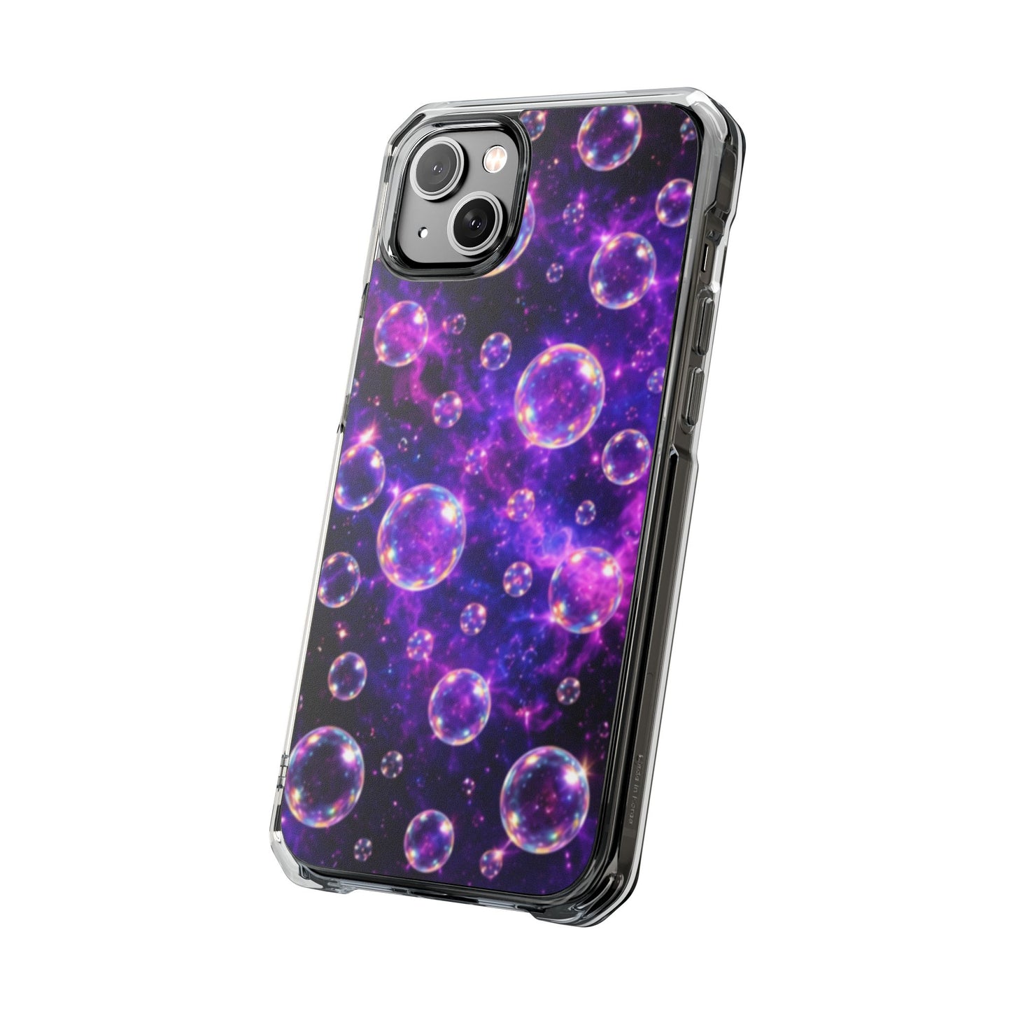 Cosmic Bubbles Magnetic Clear iPhone Impact Cases