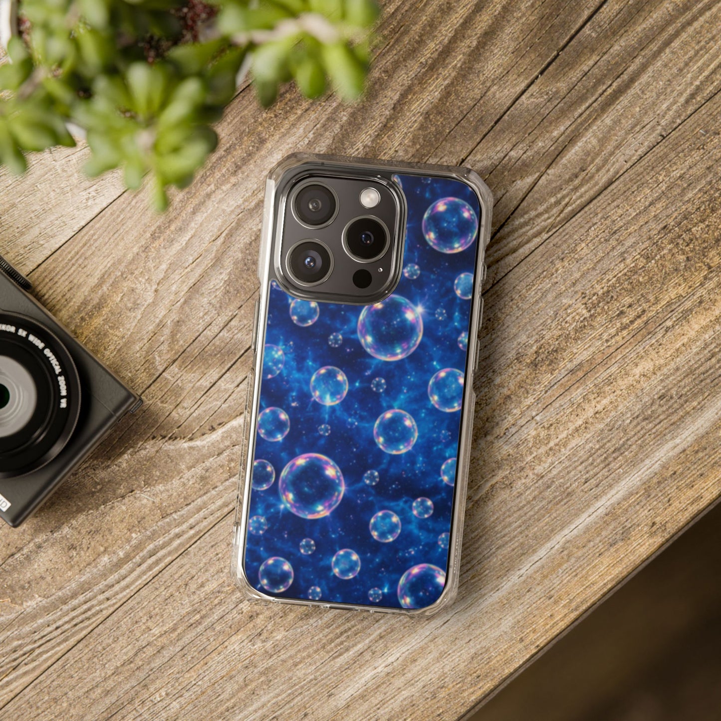 Ocean Bubbles Magnetic Clear iPhone Impact Cases