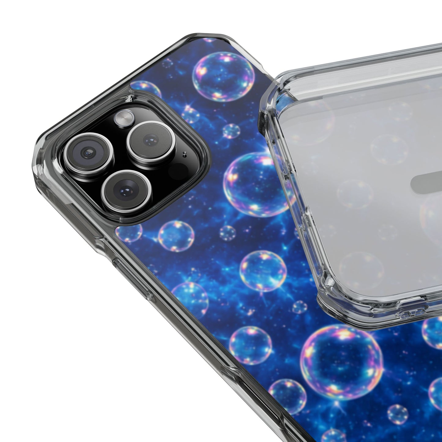 Ocean Bubbles Magnetic Clear iPhone Impact Cases