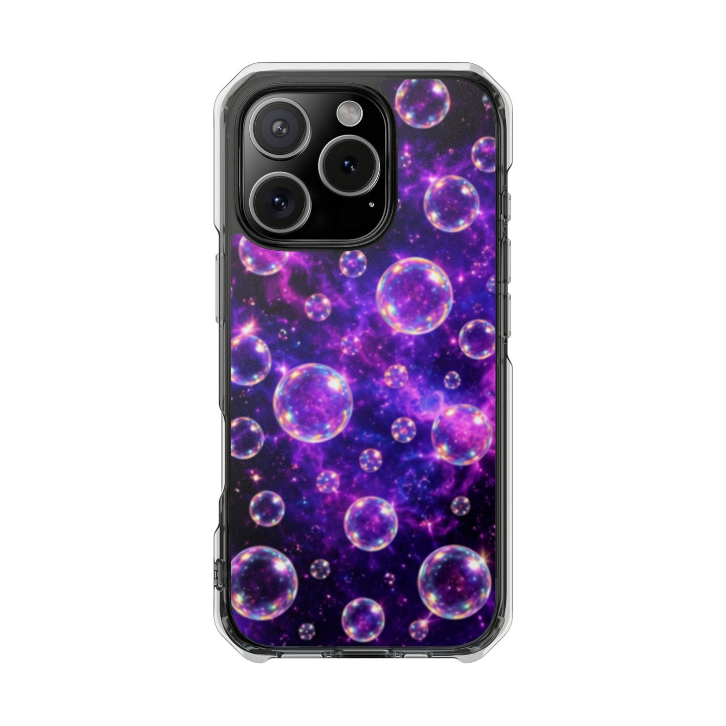 Cosmic Bubbles Magnetic Clear iPhone Impact Cases