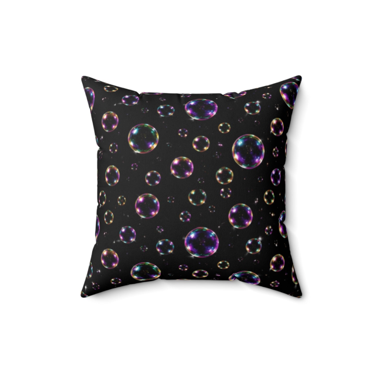 Bubbles Spun Polyester Square Pillow