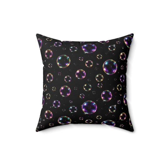 Bubbles Spun Polyester Square Pillow