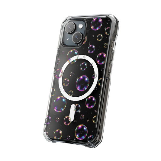 Fully Clear Bubbles Magnetic Clear iPhone Impact Cases