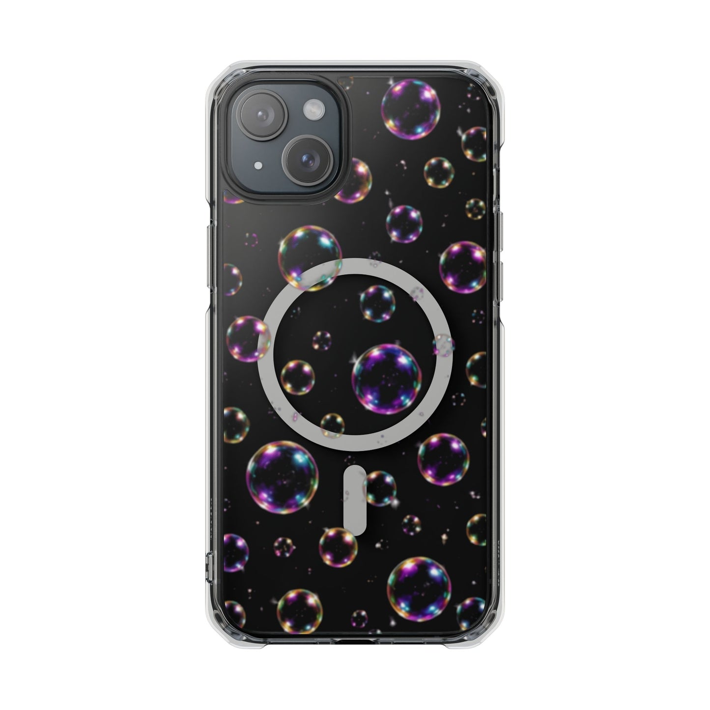 Fully Clear Bubbles Magnetic Clear iPhone Impact Cases