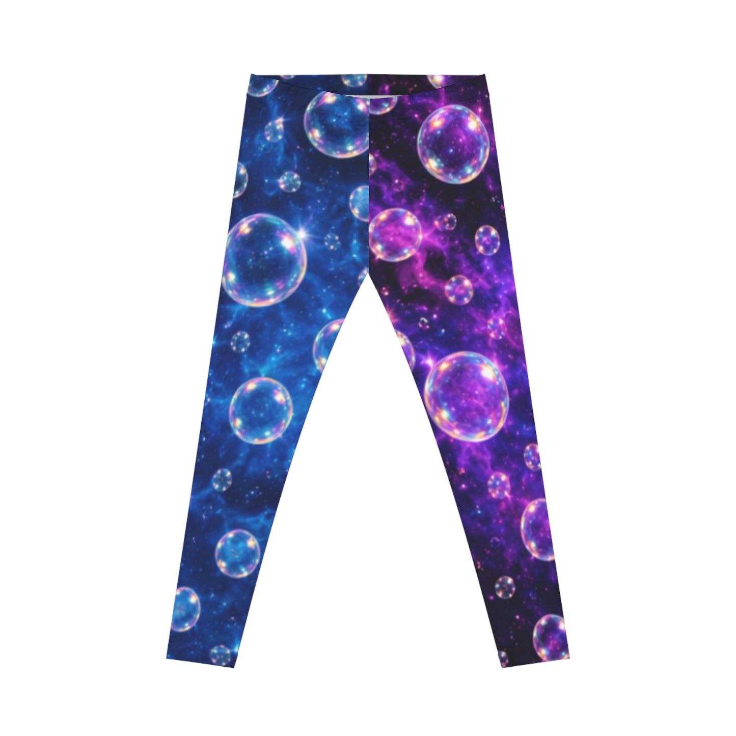 Split Color Bubbles Women's Casual Leggings