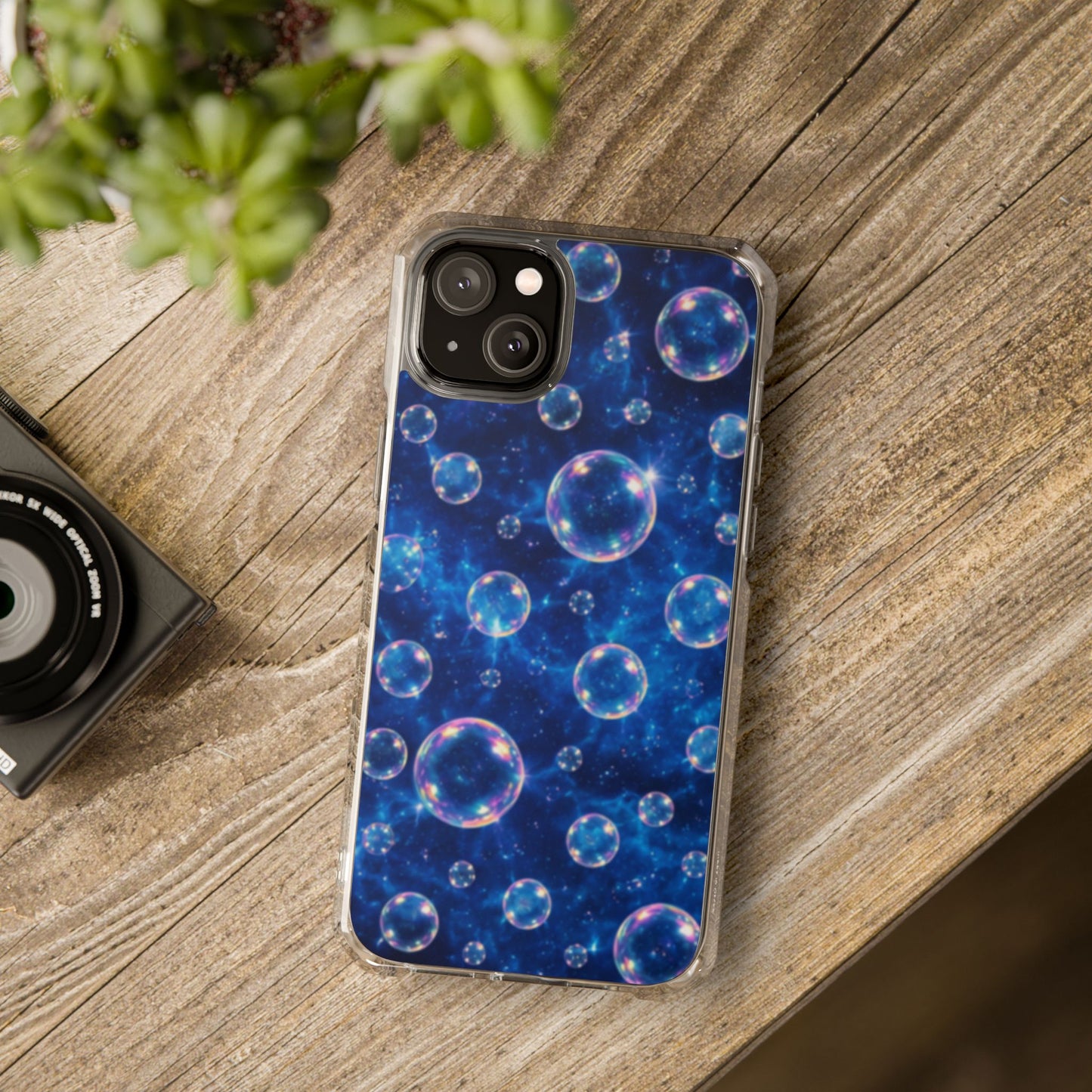 Ocean Bubbles Magnetic Clear iPhone Impact Cases