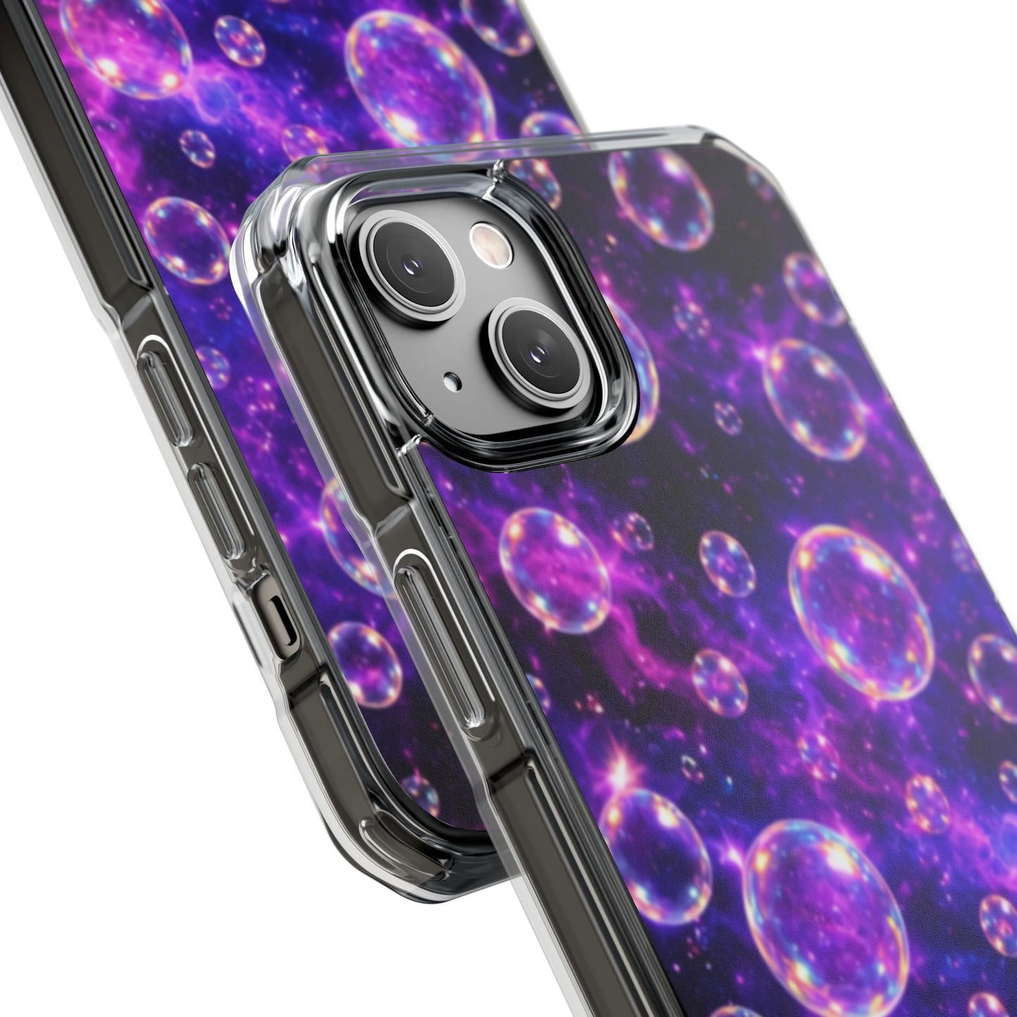 Cosmic Bubbles Magnetic Clear iPhone Impact Cases