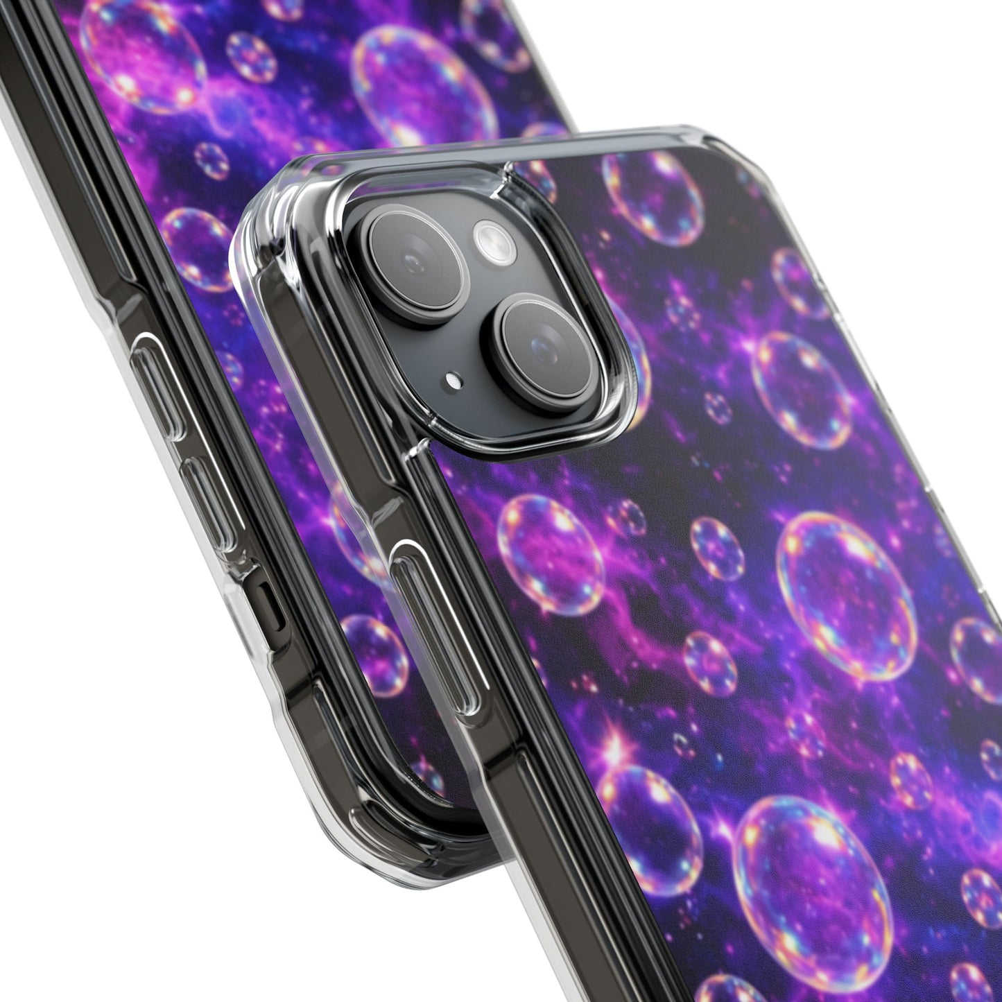 Cosmic Bubbles Magnetic Clear iPhone Impact Cases