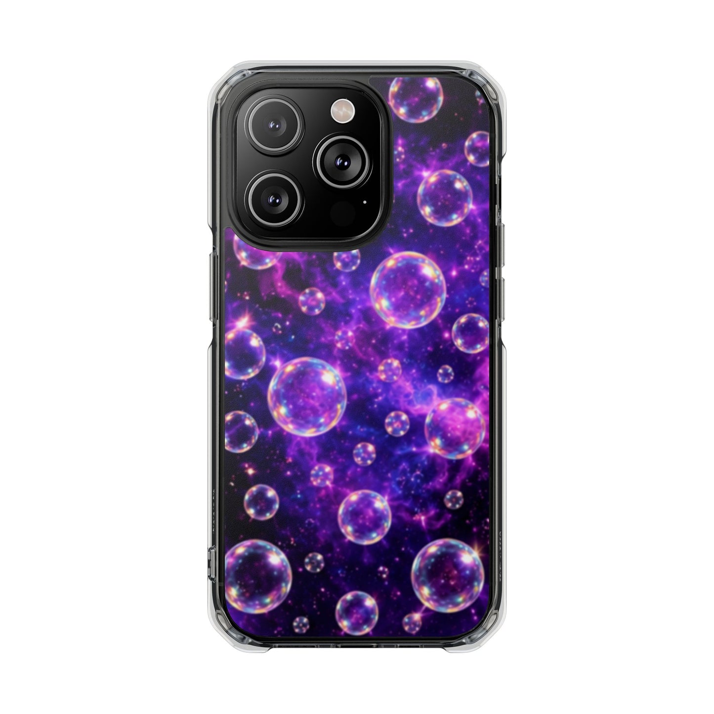 Cosmic Bubbles Magnetic Clear iPhone Impact Cases