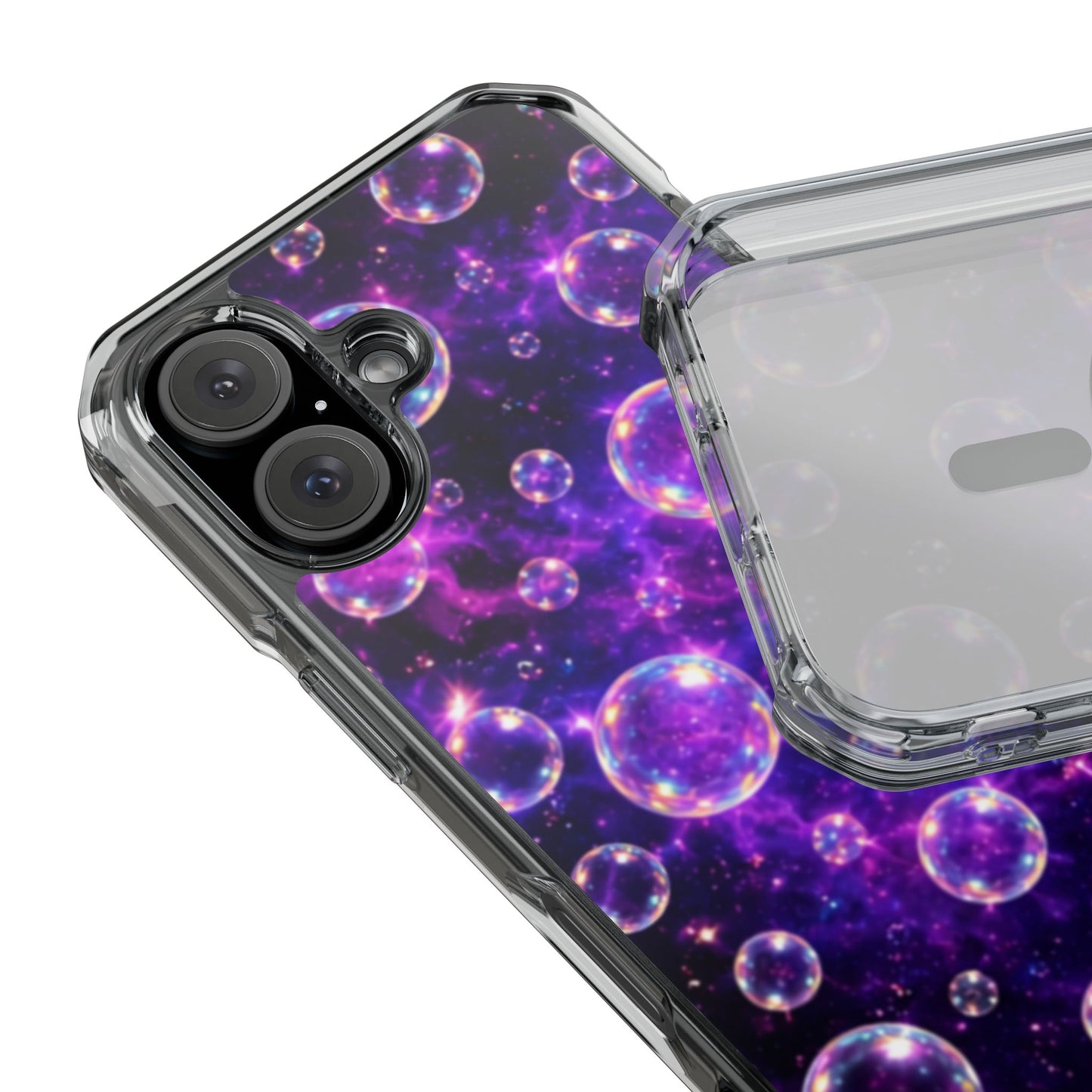 Cosmic Bubbles Magnetic Clear iPhone Impact Cases