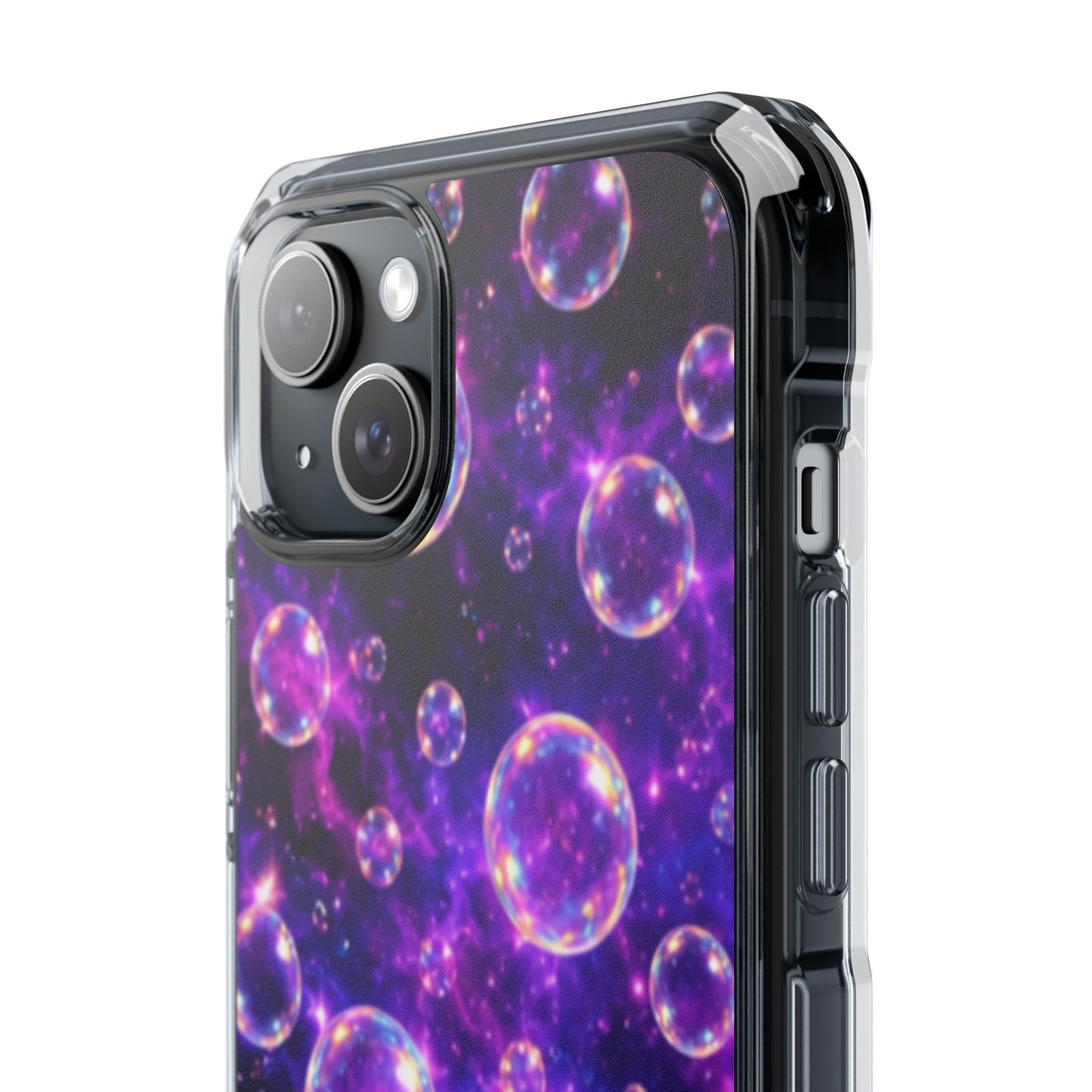 Cosmic Bubbles Magnetic Clear iPhone Impact Cases