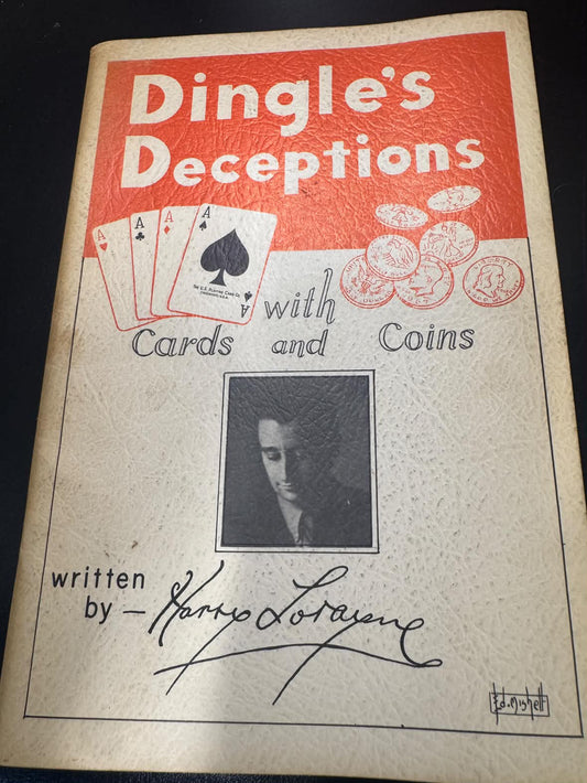 Dingle’s Deceptions with Cards and Coins by Harry Lorayne | Preowned Magic Book