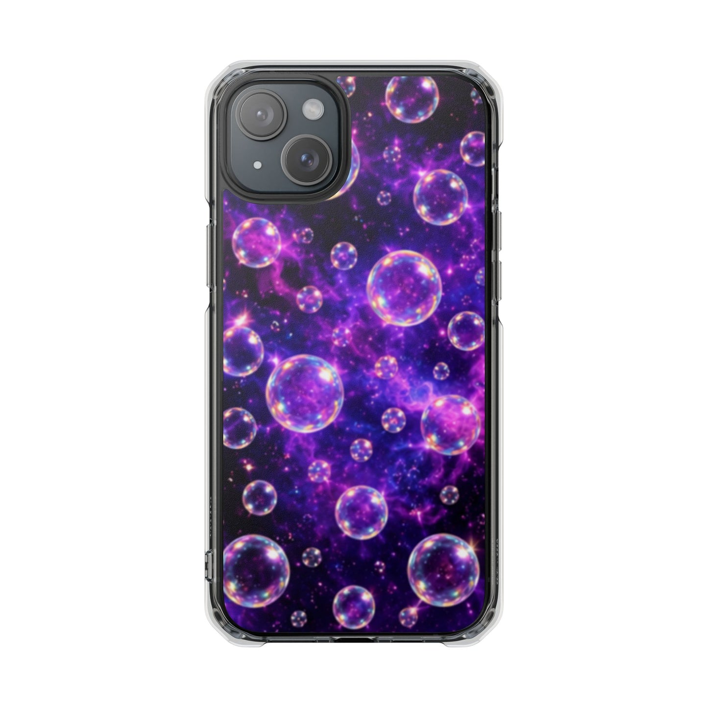Cosmic Bubbles Magnetic Clear iPhone Impact Cases