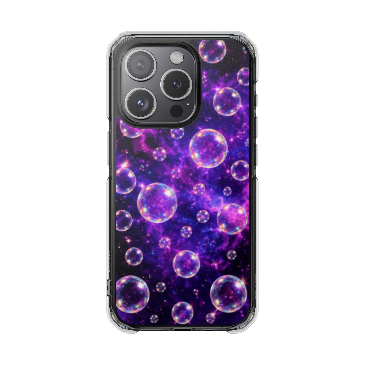 Cosmic Bubbles Magnetic Clear iPhone Impact Cases